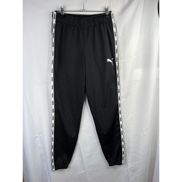 PUMA Men's Size Small Track Pants with White Side Taping Black - Picture 5 of 13